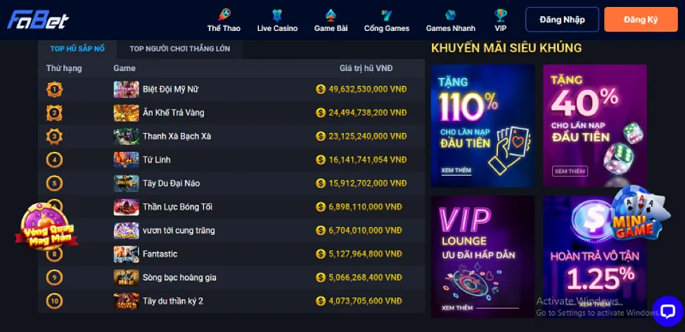 Giao diện cá cược đá gà trên bu88 app